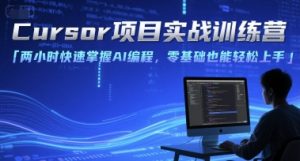Cursor项目实战训练营,两小时快速掌握AI编程,零基础也能轻松上手-大兵轻创资源库