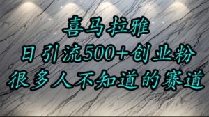 喜马拉雅,小而精的流量赛道,日进500+精准创业粉-大兵轻创资源库