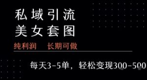 私域卖套图每天3-5单   每单利润99-2张+-大兵轻创资源库