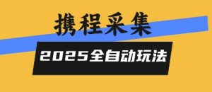 2025携程信息采集全自动玩法,高单价,零人工,全天开干【揭秘】-大兵轻创资源库