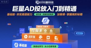 巨量AD投放入门到精通，基础版+进阶版+加餐课-大兵轻创资源库