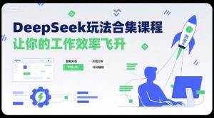 DeepSeek玩法合集课程，让你的工作效率飞升-大兵轻创资源库