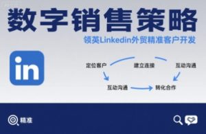 数字销售策略领英LinkedIn外贸精准客户开发-大兵轻创资源库