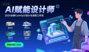 AI赋能设计师， 2025全新comfyui设计全流程工作流 ，室内-建筑-景观-美术，零基础直接上手-大兵轻创资源库