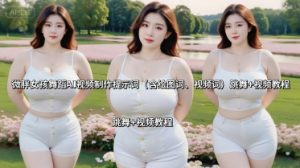 微胖女孩舞蹈AI视频制作提示词（含绘图词、视频词） 跳舞+视频教程-大兵轻创资源库