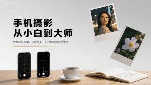 手机摄影从小白到大师，零基础带你学习手机摄影，拍出朋友圈点赞大片-大兵轻创资源库