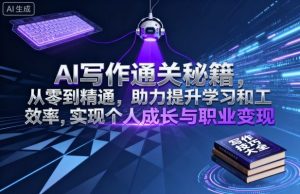AI写作通关秘籍，从零到精通，助力提升学习和工作效率，实现个人成长与职业变现-大兵轻创资源库