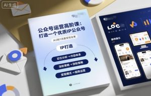 公众号运营高阶课,打造一个优质IP公众号-大兵轻创资源库