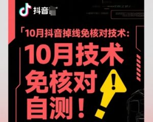 10月抖音掉线免核对技术,不保证百分百,自测-大兵轻创资源库