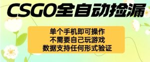 自动挂G捡漏,不用自己挂G不用玩游戏,一个手机即可操作,新手小白轻松月入1W+【揭秘】-大兵轻创资源库