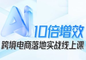 跨境电商10倍增效,跨境电商AI落地实战线上课-大兵轻创资源库