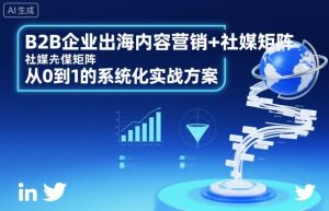 B2B企业出海内容营销+社媒矩阵,从0到1的系统化实战方案-大兵轻创资源库