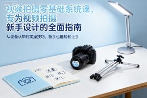 视频拍摄零基础系统课,专为视频拍摄新手设计的全面指南-大兵轻创资源库