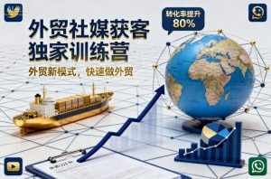 外贸社媒获客独家训练营,外贸新模式,快速做外贸-大兵轻创资源库