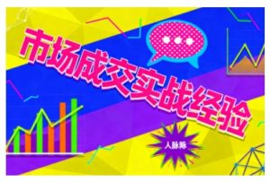 市场成交实战经验,从认知觉醒到实操落地,快速掌握市场开拓与成交核心能力-大兵轻创资源库