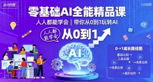 零基础AI全能精品课,人人都能学会,带你从0到1玩转AI-大兵轻创资源库