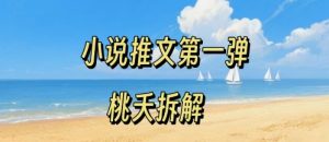 小说推文项目操作全流程第一弹，0粉就能做，门槛低非常适合新手-大兵轻创资源库