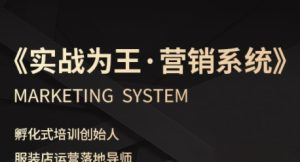 服装老板必修课《实战为王-营销系统》实现业绩被动式增长-大兵轻创资源库
