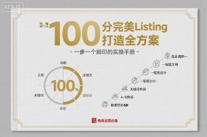 100分完美Listing打造全方案,想要完美listing必须是需要一步一个脚印的-大兵轻创资源库
